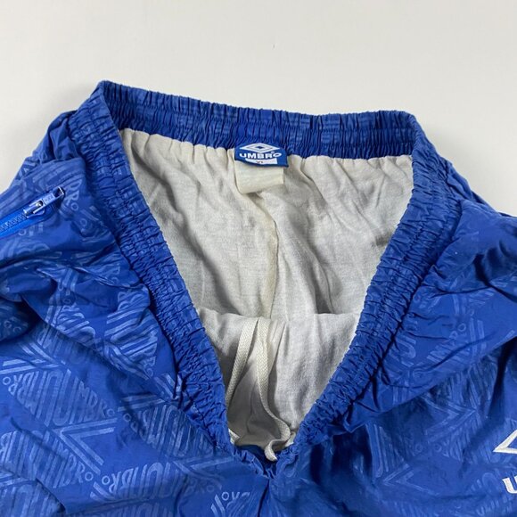 Vintage Umbro Windbreaker Pants Mens XL Soccer Track AOP Spellout All Over Print - Picture 7 of 14